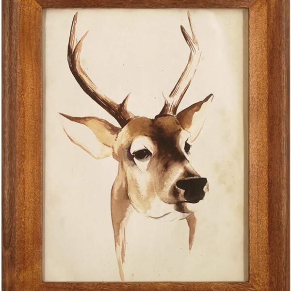 Rustic Wood Art Frame with Glass Front Display