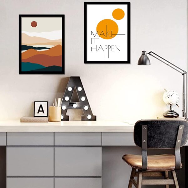 Wooden Art Frame Set with Glass Front