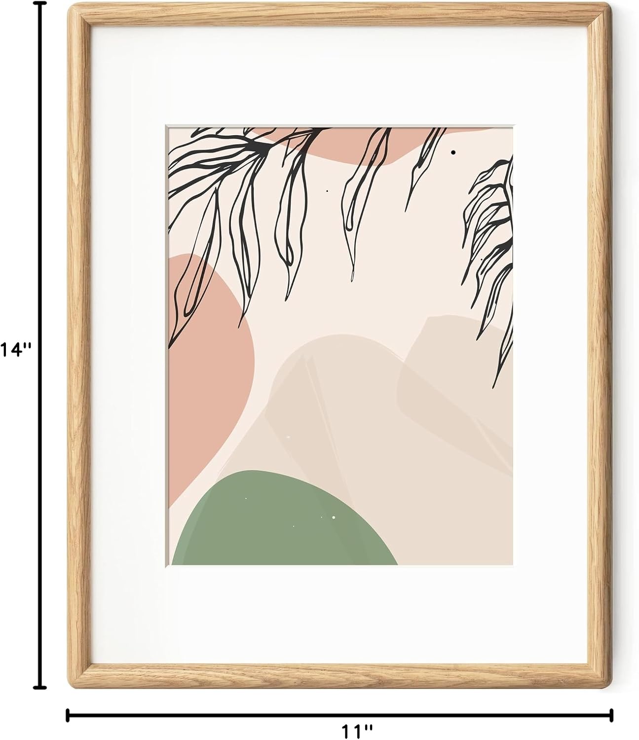 Natural Wood Art Frame with Glass Cover - Image 2
