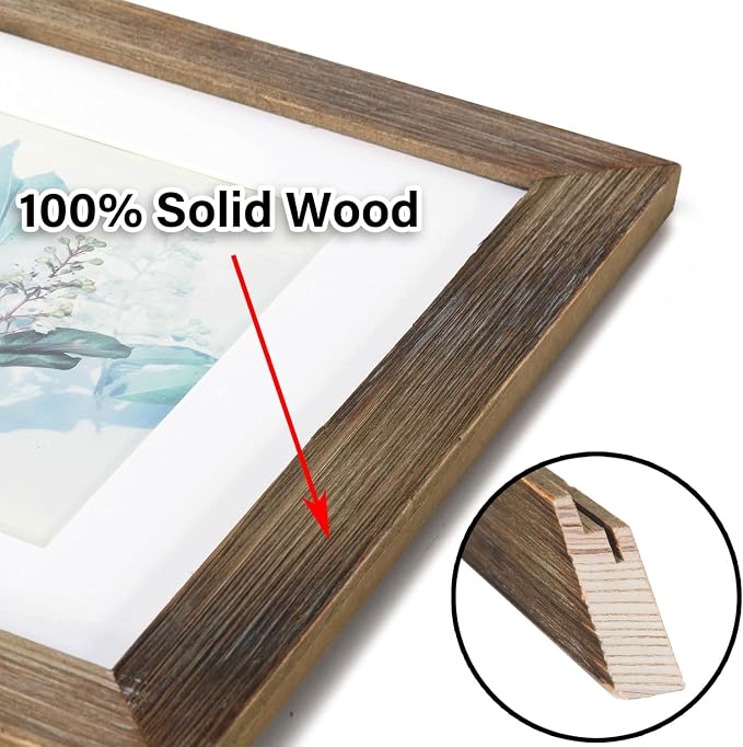 Solid Wood Art Frame with Mat Style Display - Image 2