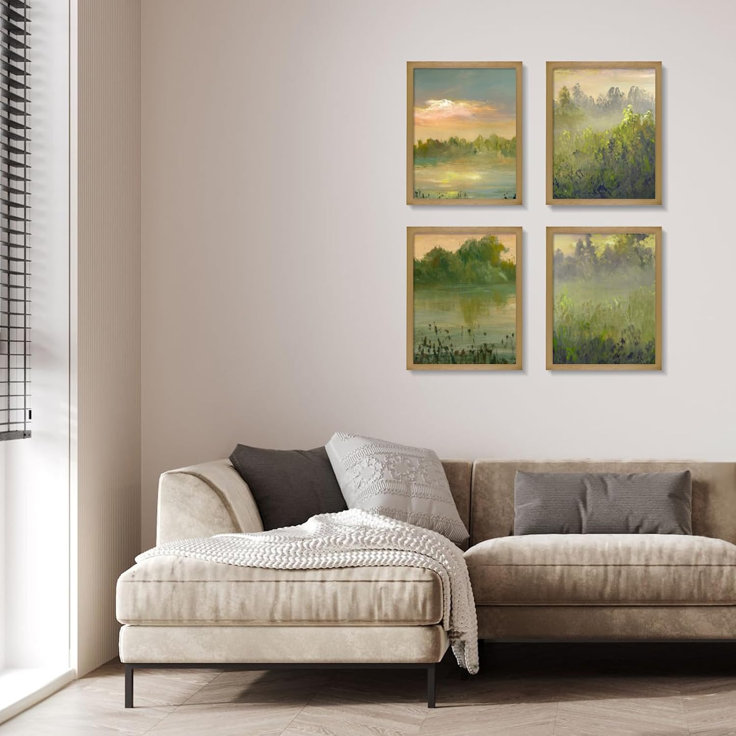 Solid Wood Art Frame Set Display