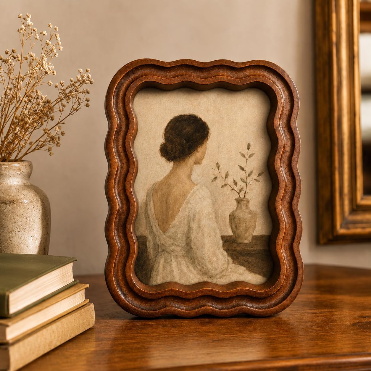 Vintage Scalloped Art Frame Style - Image 2