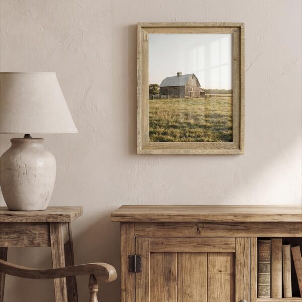 Vintage Wooden Wall Art Frame Display