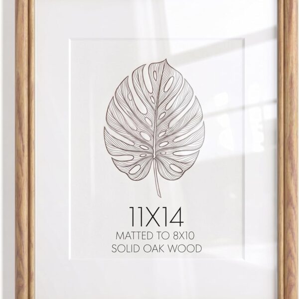 Oak Wood Art Frame with Glass Cover Style