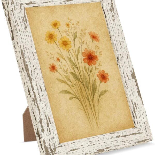 Vintage Wood Art Frame with Decorative Finish